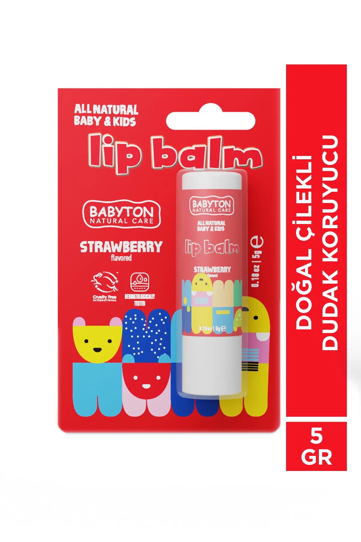 Babyton – Balsam Buzësh Natyral me Luleshtrydhe