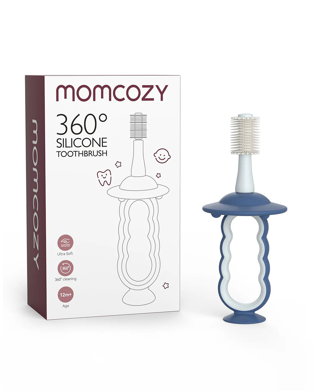 Momcozy 360° Silicon Toothbrush – Furçë dhëmbësh silikoni 360° për fëmijë, 12m+