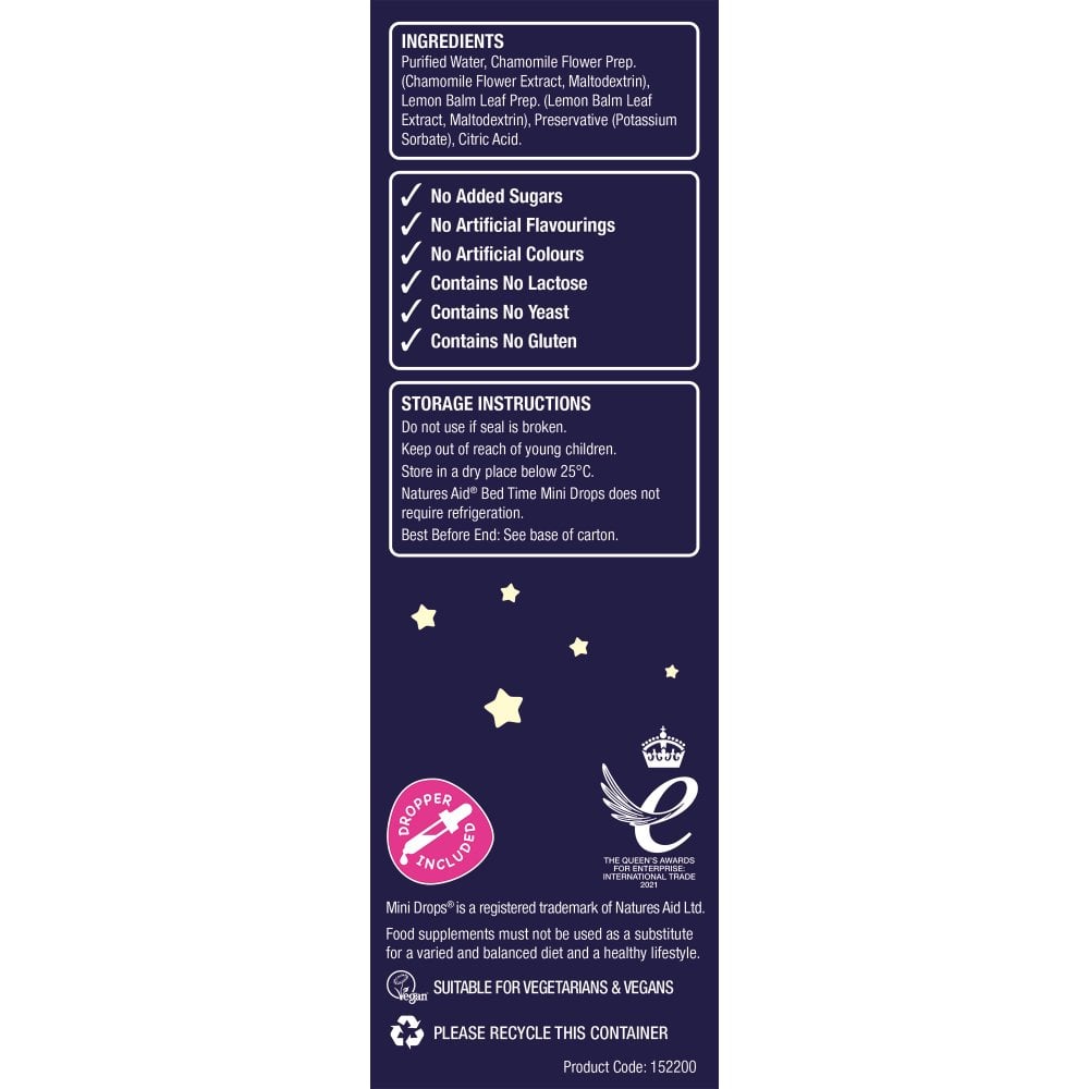 Natures Aid - Mini Drops Bed Time