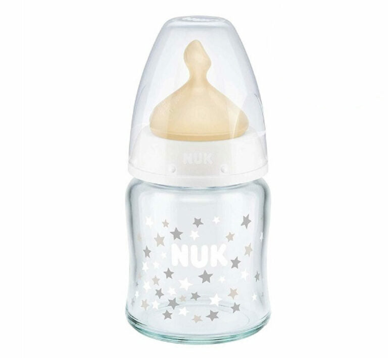 NUK- Shishe Qelqi First Choice+ Latex Bojeqielli