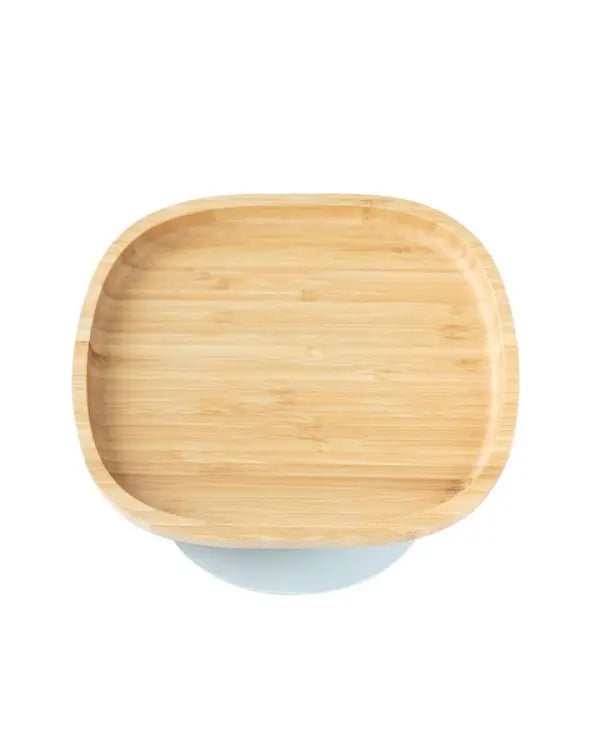 Eco Rascals- BAMBOO SUCTION PLATE – CLASSIC GREY