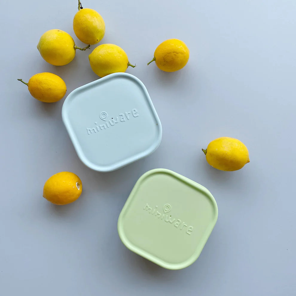Seti i tasave të ushqimit (Snack Bowl) - Pako me 3 copë (Aqua/Grey/Keylime) Miniware