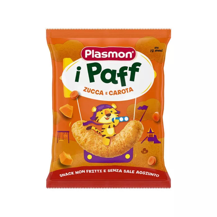 Plasmon – Pufka me karrotë dhe kungull (12m+)
