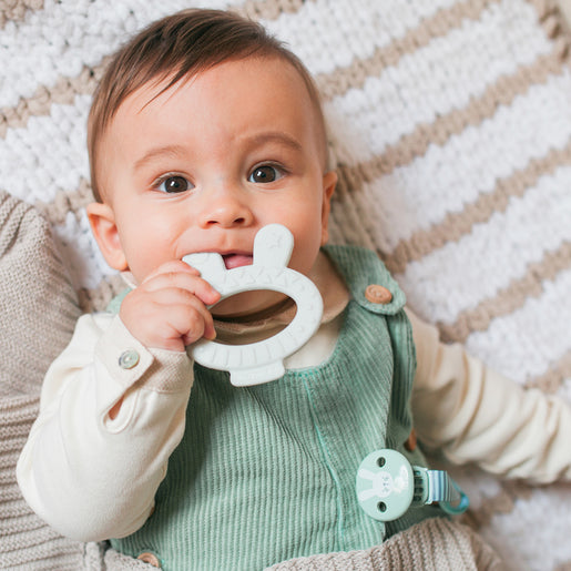 Suavinex - Bunny silicone teether ( Stimulues per dhembet)