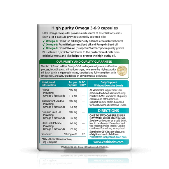 Vitabiotics – Ultra Omega 3-6-9