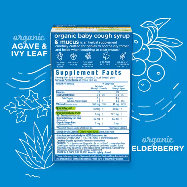 Mommy's Bliss - Baby Cough Syrup e Mucus Day
