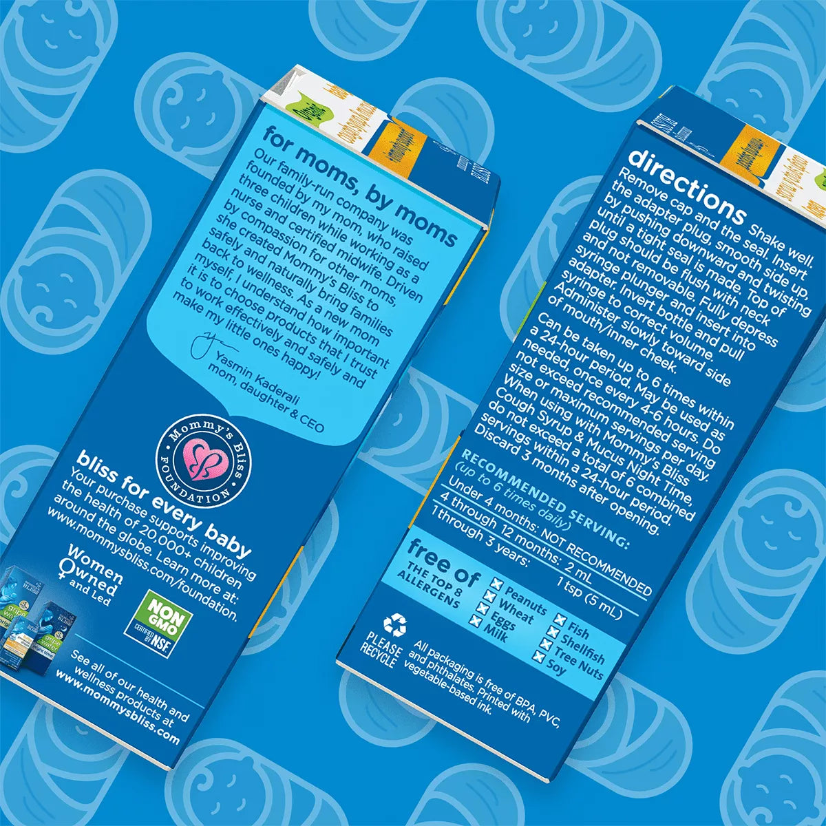 Mommy's Bliss - Baby Cough Syrup e Mucus Day