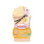Babybio Rice Pudding with Vanilla +8months 2x100gr