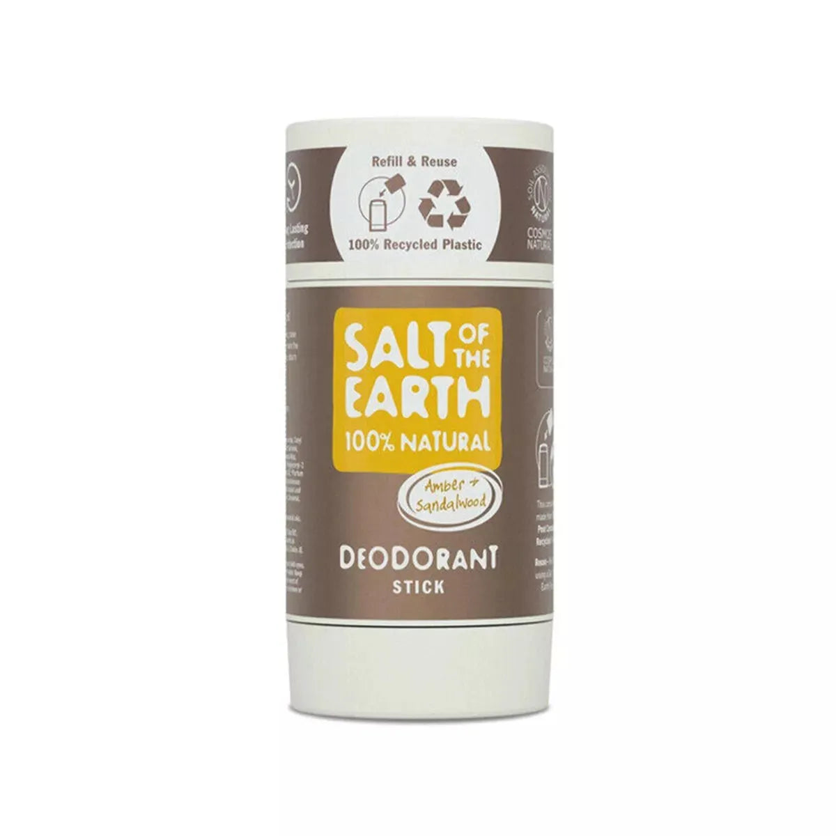 Salt of the Earth Natural Deodorant Stick - Amber & Sandalwood