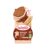 Babybio Semolina Cream with Cocoa +6months 2x100gr