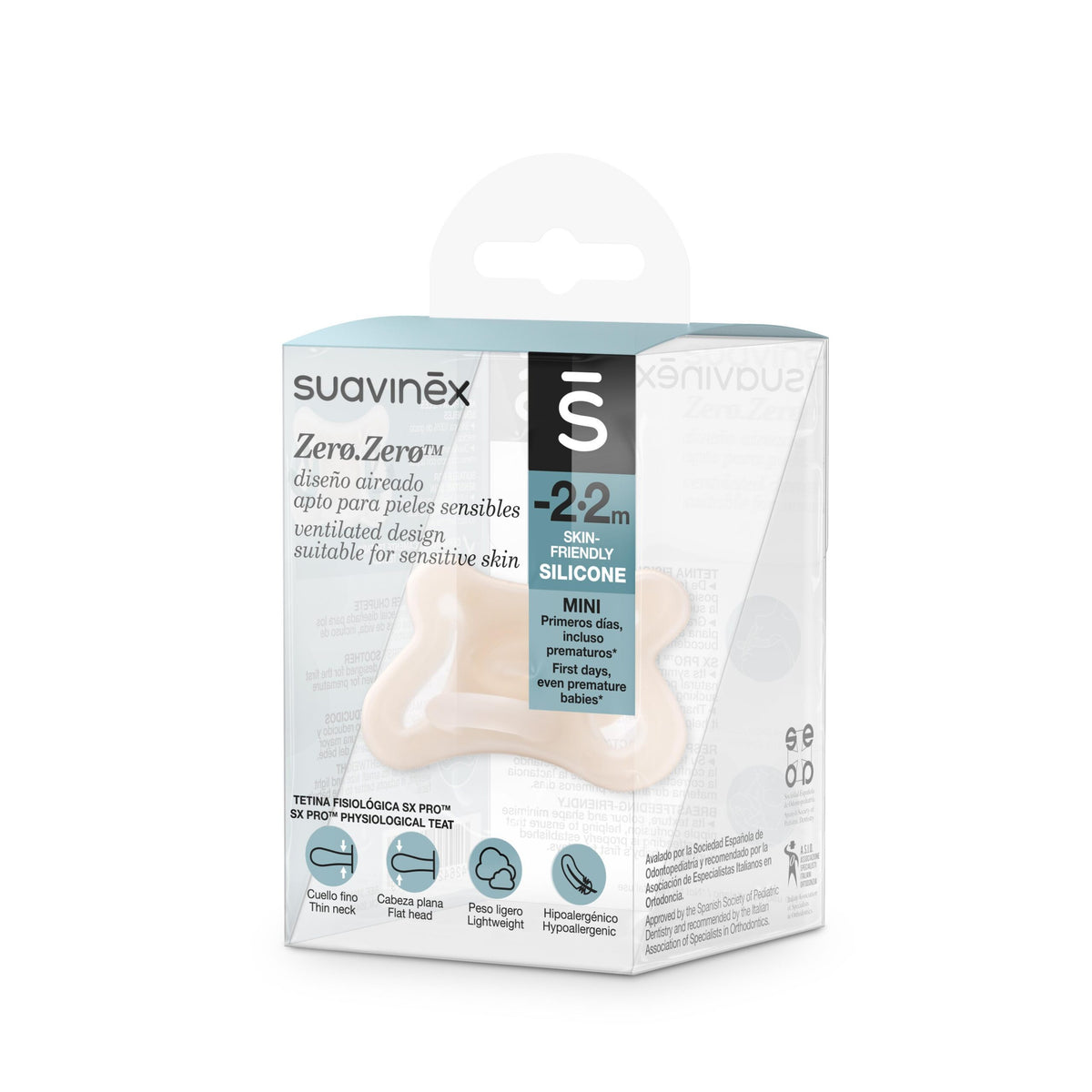 Suavinex – Biberon Silikoni Zero Zero (0-6m)