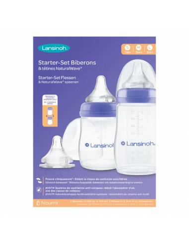 Lansinoh Starter SetBiberona & Buzëzë NaturalWave