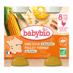 Babybio Sweet Corn Chicken Jar +8months *200gr