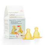 Natursutten- Natural Rubber Nipples Glass baby Bottles (2 pack)