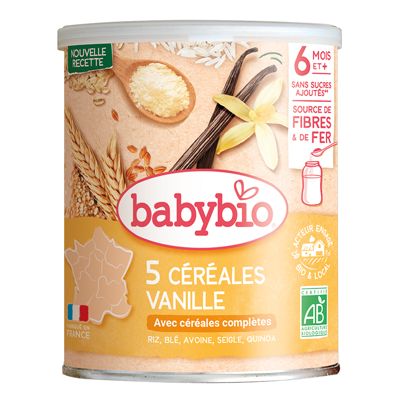Babybio Vanilla Cereals +6months *220gr