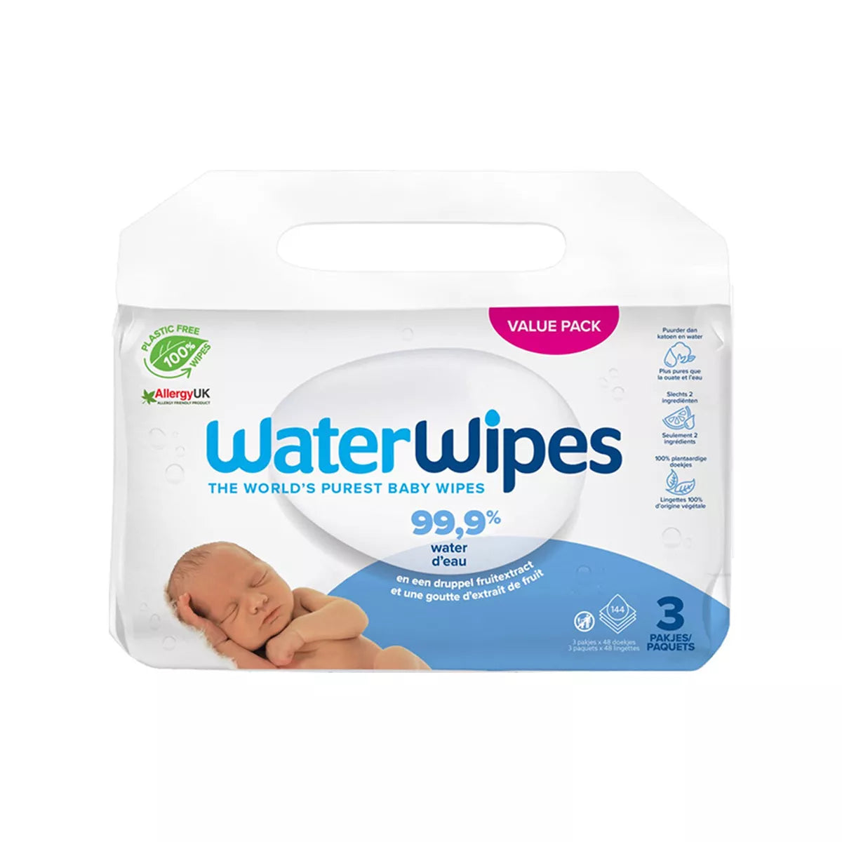 Water WipesPeceta me e paster ne bote per femijet