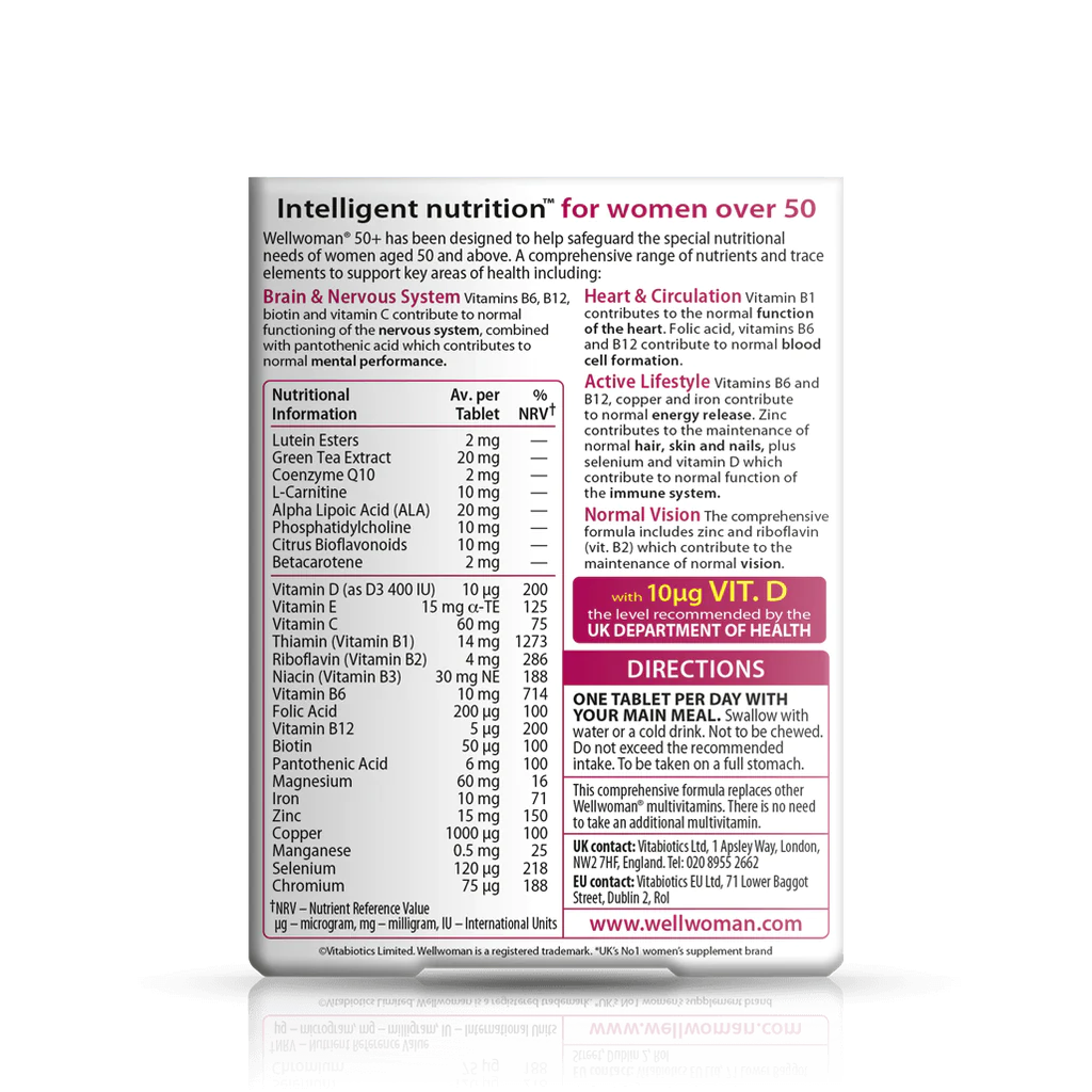 Vitabiotics – Wellwoman 50+