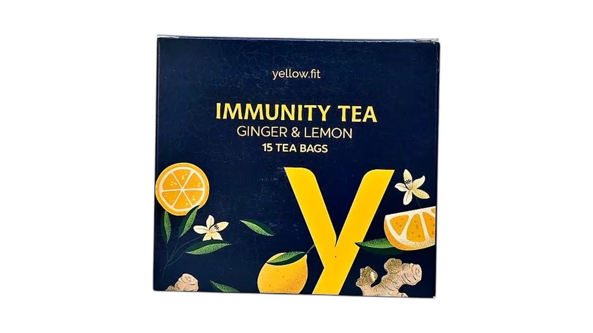 yellow.fit Çaj Imuniteti – Xhenxhefil & Limón (15 bustina)