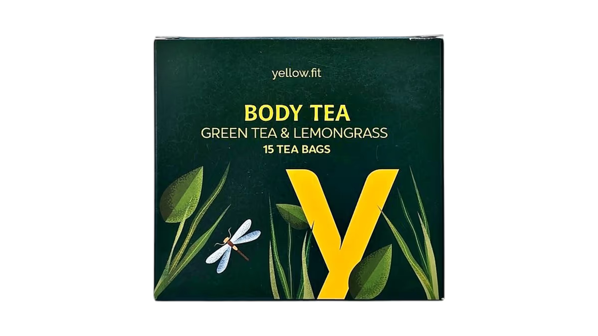 yellow.fit Çaj Trupi – Çaj i Gjelbër & Lemongrass (15 bustina)